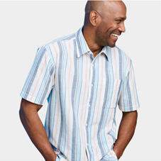 Pegasus Short Sleeve Stripe Shirt - MF692